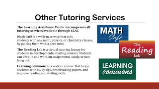 CCAC Guide to Tutoring Services