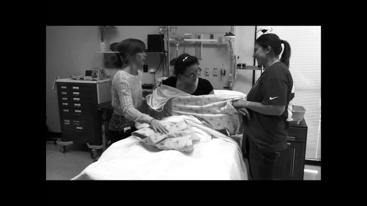 Dressing a patient with weak/affected right side - YouTube