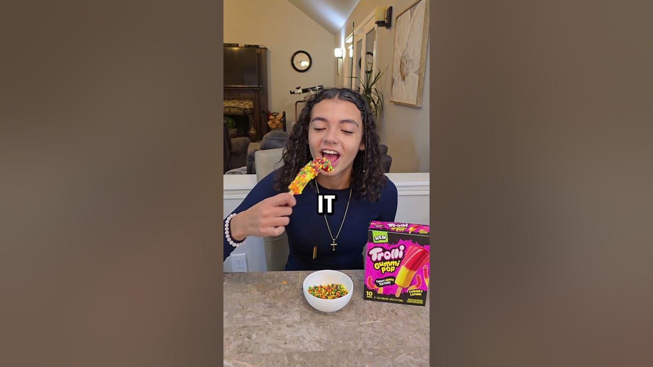 trolli gummy popsicle #funny #shorts #youtubeshorts #fyp