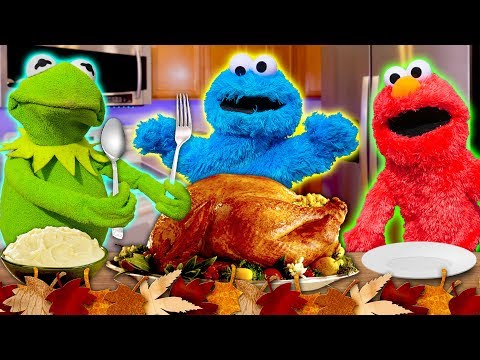 kermit-the-frog's-thanksgiving-cookoff!-(ft-elmo-and-cookie-monster)-*very-messy*