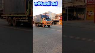 Super gede mobil Mitsubishi Fuso ada box besar dibelakangnya dijalan raya car mobil viral truk