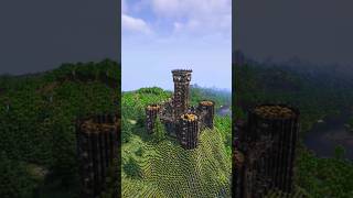 Minecraft Dark Mountain Fortress Build Timelapse 🤯