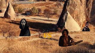 Leatherface vs Ghostface stop motion