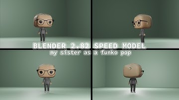 BLENDER SPEED MODEL - My sister as a Funko Pop