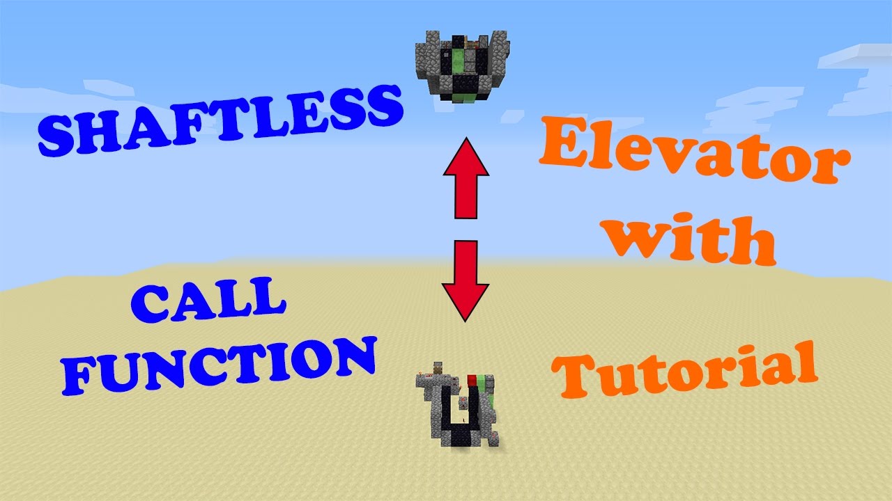 Shaftless Elevator With Call Function | Minecraft 1.11 +