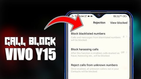 HOW TO CALL BLOCK OR UNBLOCK IN VIVO Y15 | CALL BLACKLIST IN VIVO Y15