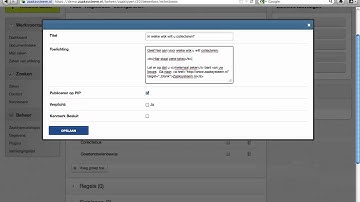 Zaaksysteem.nl - HMTL gebruiken in de toelichting