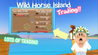 Trading on Wild Horse Islands!! ✨*My sister does the video?!!*✨ || Wild Horse Islands Episode 2