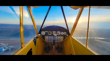 Piper cub GoPro on a cold morning