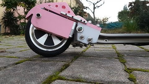 How to make Electric Scooter from broken Hoverboard - DIY