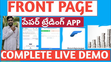 Front Page Virtual Trading Tutorial | Step By Step For Beginners