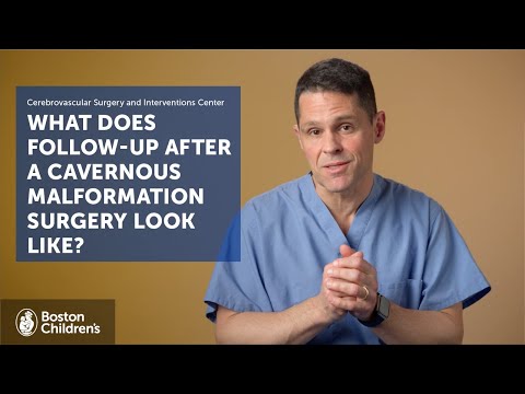 What is the follow-up care after cavernous malformation surgery? | Boston Children’s Hospital