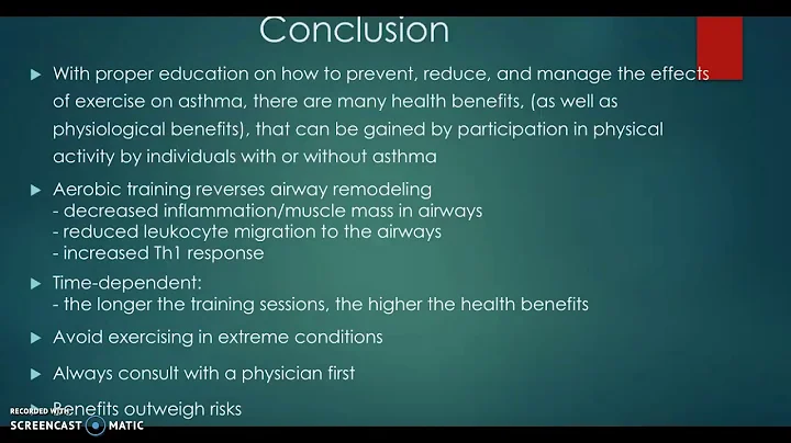 The Effects of Exercise Training on Asthma Part 2