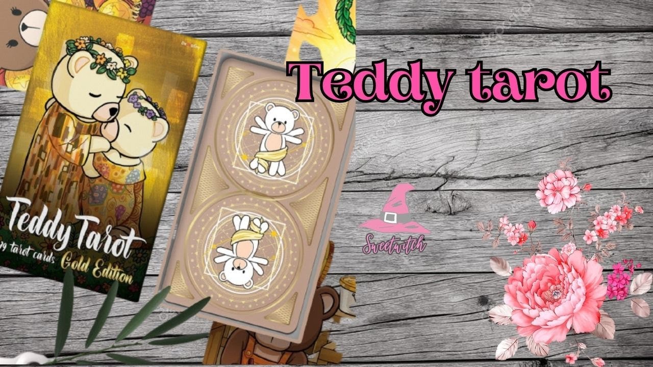 Jeu De Tarot En Peluche Teddy – 78 Cartes Avec Sac – Voyance, Divination, Jeu De Fête – Idéal Débutant – Version Anglaise