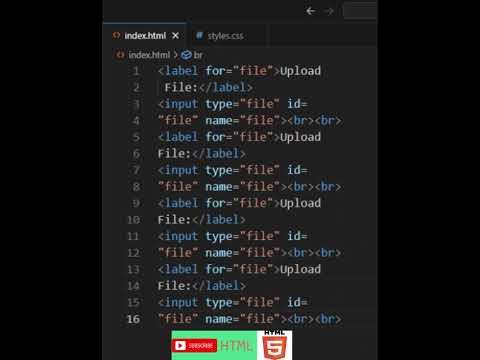 html form input label File Upload learn #htmlcode #coding #code#coder # ...