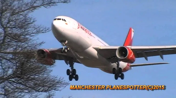 Avianca Airbus A330-243 N941AV On AV120 Landing At London Heathrow Airport On 07/03/2015