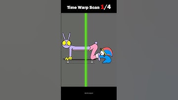 Time Warp Scan😂😂😂Which one do you like best? JAX & POMNI funny Animation video 02 #shorts #trending