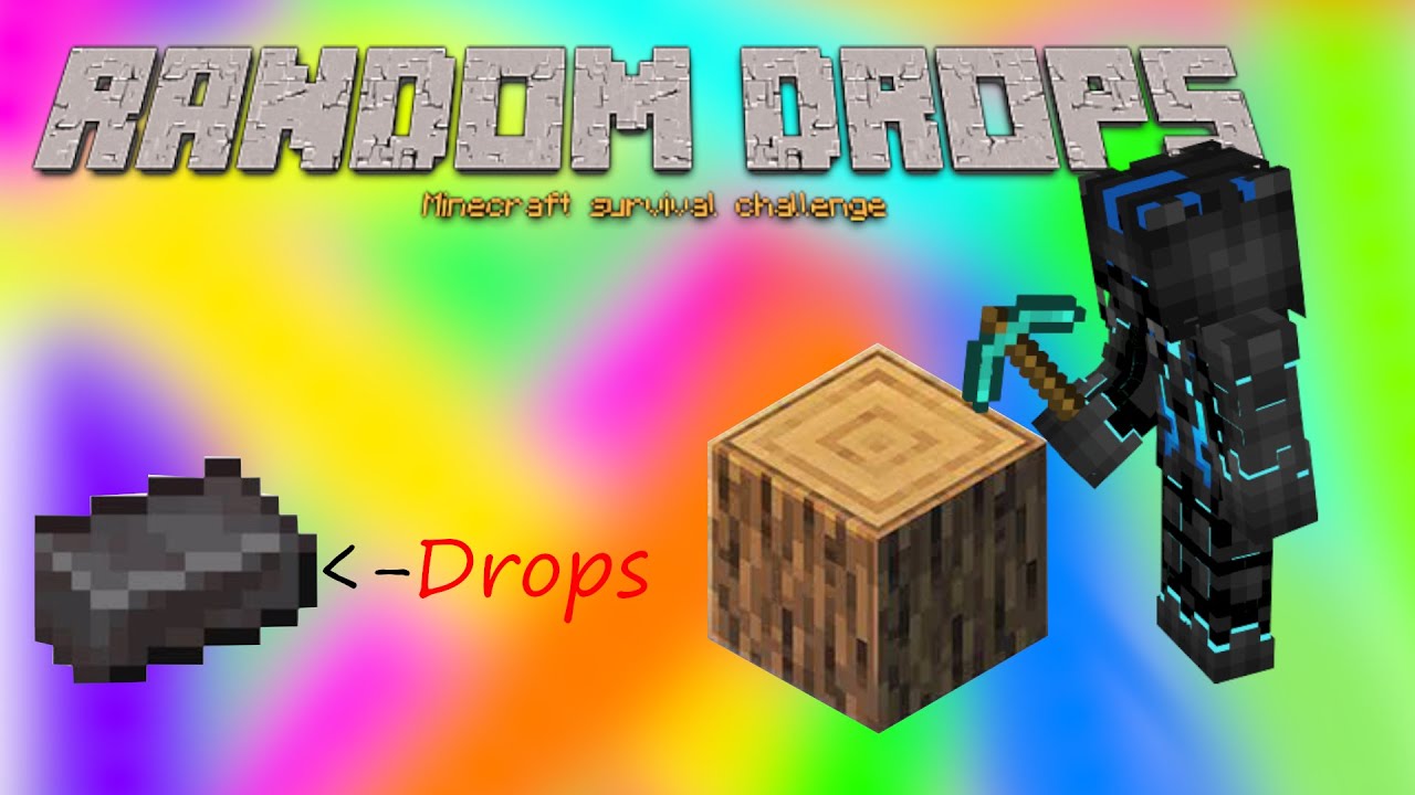 Minecraft but all drops are random - YouTube