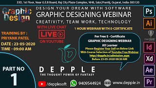 (DEPPLE  Part 1) Graphics Design Webinar From Beginner to Advanced in Hindi