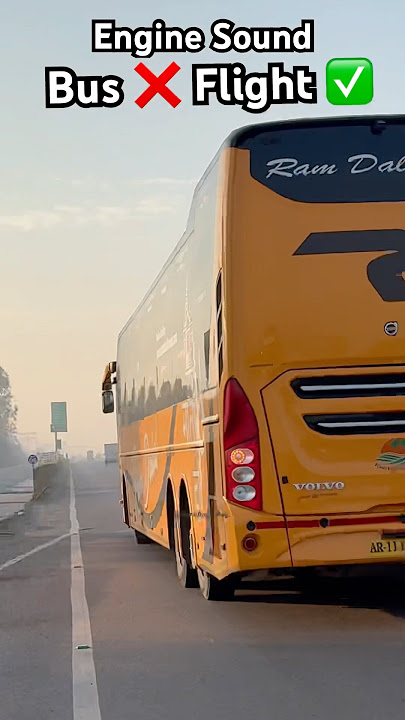 Engine sound 😳 Bus ❌ Flight ✅ Volvo 9600 Sleeper Bus Ram Dalal Holidays #volvovhd #buses #viral