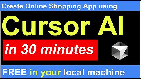 CURSOR AI: Create Online Shopping  App in 30 Minutes! #ai #cursor #django #python #cursorai