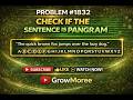👉 LeetCode 1832 | Check if Sentence is Pangram | Easy Hindi Explanation 🔥
