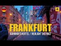 Walking in Frankfurt Red Light District and Bahnhofsviertel at Dusk, Germany [4K]
