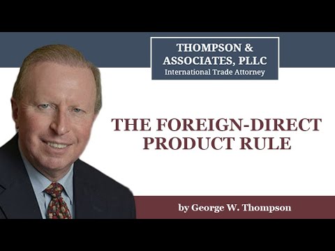 The Foreign-Direct Product Rule