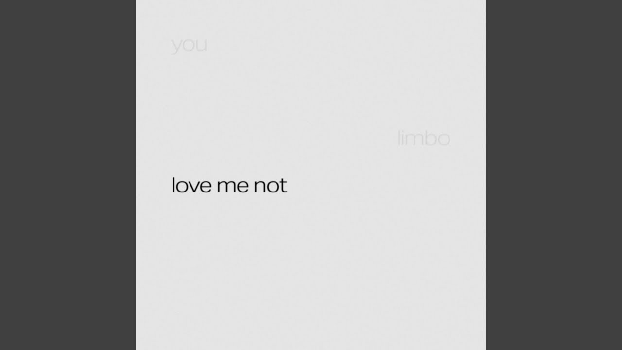 love me not (feat. Wonstein)