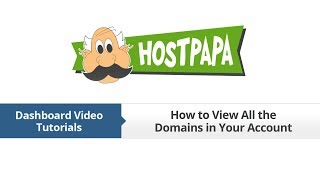 Hostpapa Dashboard How To View All The Domains In Your Account