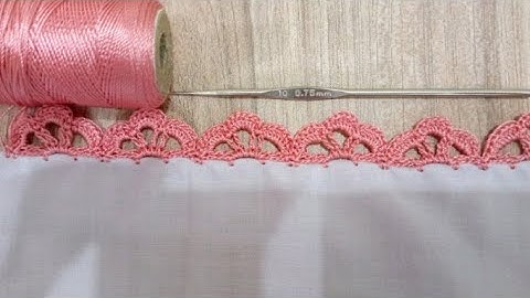 Crochet dupatta lace design/neck and sleeves pattern/crochet tutorial #73 @crochetwithshaheen0786