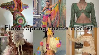 Floral/Spring theme 💐🌼🌿🌻 Crochet ideas (I'm obsessed)