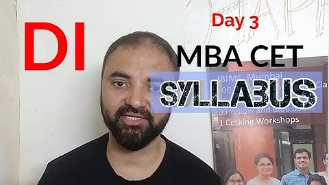 CET Syllabus and actual paper DI 25 questions