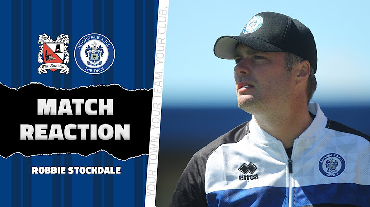 Robbie Stockdale On Darlington Friendly Win