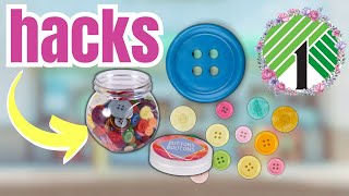 MIND-BLOWING 🤯 DIY HACKS Using DOLLAR TREE BUTTONS