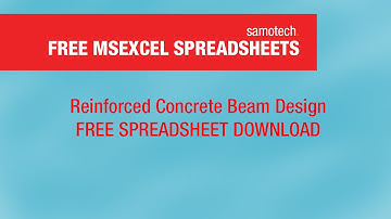Reinforced Concrete Beam Design Spreadsheet