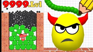 🫥Hide ball ( draw to smash, save the doge) brain teaser games gameplay level 2 screenshot 3
