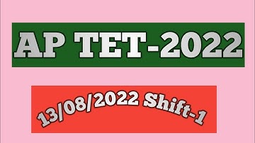 AP TET-2022 Previous Bits Explanation|13/08/2022 | Shift -1|@Syamala Study Updates