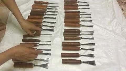 Đục chạm điêu khắc gỗ - Bộ 30 cây được mài bằng đá màu sắc bén nhất. Lh: 0857.190.001