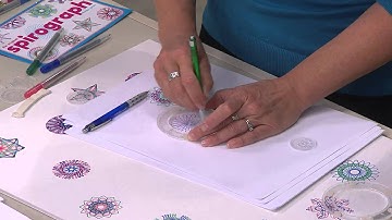 The Original Spirograph Deluxe Set with Bonus Coloring Book with Stacey Stauffer
