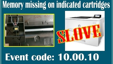 HP printer, Memory missing on indicated cartridges. Event code: 10.00.10|| বাংলা ভিডিও 2024
