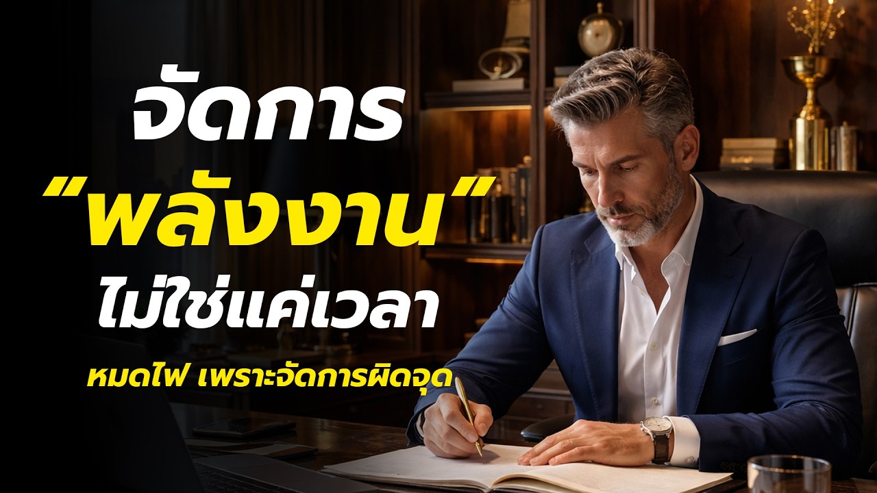 จัดการ “พลังงาน” ไม่ใช่แค่เวลา | เหนื่อยทั้งที่ยังมี 24 ชั่วโมงเท่าเดิม