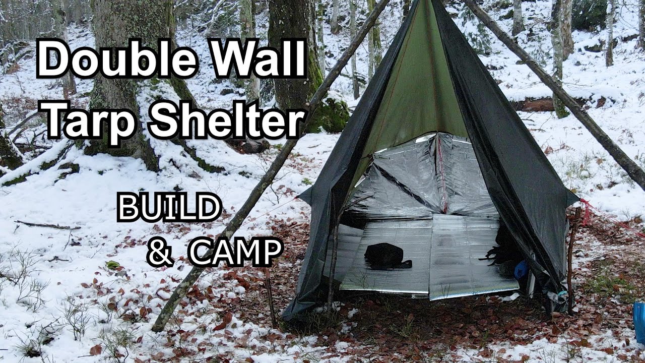 double reflective wall tarp shelter 