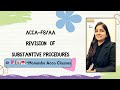 ACCA AA/F8 | revision of substantive procedures| Trade receivables | Part-12