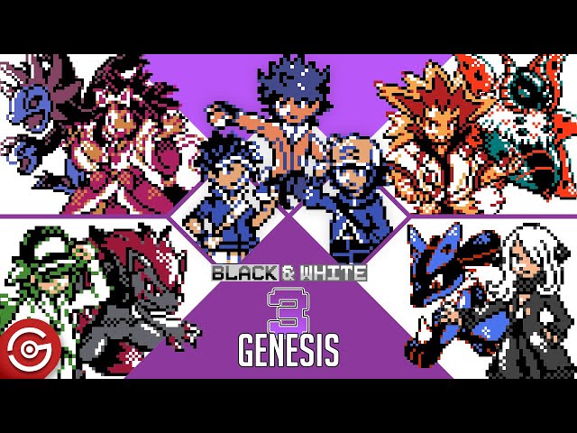 Pokemon Black & White 3 Genesis (Gameboy Color GBC)