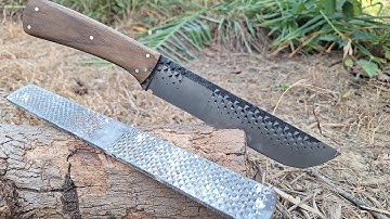 Making a Knife out of an old Farriers  Rasp