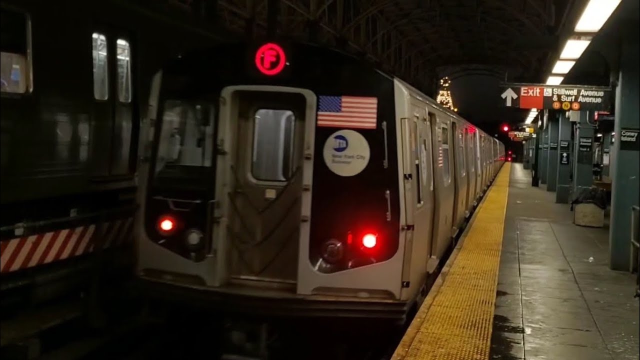 (D) (F) (N) (Q) Trains Late Nights Ends/Begins At Coney Island Stillwell Avenue