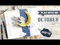 Plan with me bunnymoon theme bullet journal weekly setup  popup tutorial  october 2020