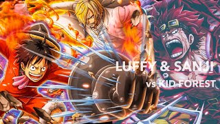 Luffy Sanji Vs 13 Kid Forest Optc ルフィ サンジ Vs 特訓の森 磁場 トレクル One Piece Treasure Cruise Youtube