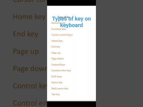 #important key on